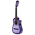 Alpha 34” Inch Guitar Cutaway Wooden 1/2 Size Purple w/ Capo Tuner