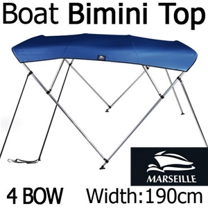 Boat Bimini Top Canopy 4 Bow 170 - 190cm