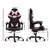 Artiss Office Chair Gaming Chair Computer PU Leather Armrest Black Pink