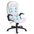 Artiss 8 Point Massage Office Chair Computer Desk Heated Recliner White