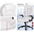 Artiss 8 Point Massage Office Chair Computer Desk Heated Recliner White