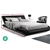 Artiss Double Bed Frame Base Mattress Platform Black Leather Wooden FLIO