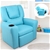 Keezi Kids Recliner Chair Blue PU Leather Sofa Lounge Couch Armchair
