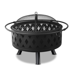Grillz 32 Inch Portable Outdoor Fire Pit
