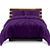 Giselle Luxury Classic Bed Duvet Doona Quilt Cover Set Hotel Queen Purple