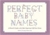 Perfect Baby Names: A Parent's Guide to the Most Important Gift Ever Given