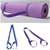 10 Pieces Yoga Mat Carrier Sling, Carrying Strap-Lilac