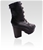 Niclaire Tired Up Clog Peep Toe Boots