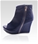 Niclaire Double Zip Up Soft Leather Peep Toe Wedge Boots