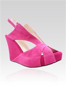 Niclaire Suede Wedge Sandal