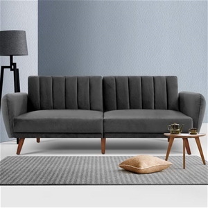 Artiss Sofa Bed 3 Seater Futon Couch Rec
