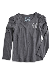 Pumpkin Patch Girl's Rouched Long Sleeve