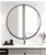 90cm Round Wall Mirror Bathroom Makeup Mirror Della Francesca