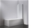 Pivot Door 6mm Safety Glass Bath Shower Screen 900x1400mm Della Francesca
