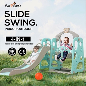BoPeep Kids Slide Swing Basketball Ring 