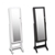 Levede Dual Use Mirrored Jewellery Dressing Cabinet with LED Light Black
