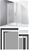 Levede Bath Shower Enclosure Screen Seal Strip Glass Door 760x760x1900mm