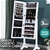 Levede Dual Use Mirrored Jewellery Dressing Cabinet in White Colour