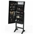 Levede Mirror Jewellery Cabinet Two Doors Makeup Jewelry Organiser Box