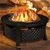 3 in 1 Outdoor Garden Fire Pit BBQ Firepit Brazier Round Stove Patio Heater