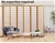Levede Room Divider Screen 6 Panel Privacy Wooden Dividers Timber Stand