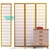 Levede 6 Panel Free Standing Foldable Room Divider Privacy Screen Wood