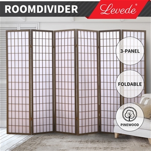 Levede Room Divider Screen 6 Panel Priva