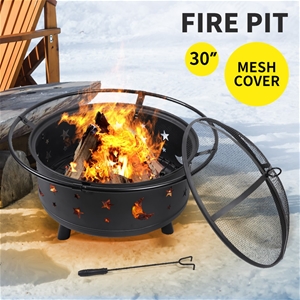 Outdoor Fire Pit BBQ Portable Wood Firep