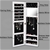 Levede Wall Mounted Mirrored Jewellery Dressing Cabinet in White Colour