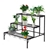 2x Levede Plant Stands Outdoor Indoor Metal 3 Tier Planter Corner Shelf