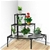Levede Outdoor Indoor Pot Plant Stand Metal 3 Tier Planter Corner Shelf