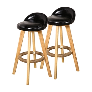 4x Levede Leather Swivel Bar Stool Kitch