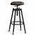 4x Levede Rustic Industrial Bar Stool Kitchen Stool Swivel Dining Chair