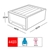 2x Plastic Wide Drawer Shoes Boxes Stackable Clothes Kids Toys Organiser