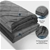 DreamZ 5KG Anti Anxiety Weighted Blanket Gravity Blankets Grey Colour