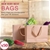 50x Brown Paper Bag Kraft Eco Recyclable Carry Shopping Retail Bags Handles