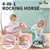 BoPeep Kids 4-in-1 Rocking Horse Toddler Baby Horses Ride On Toy Pink