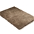 Ultra Soft Anti Slip Rectangle Plush Shaggy Floor Carpet in Taupe 60x220cm
