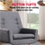 Levede Luxury Upholstered Armchair Dining Chair Single Accent Padded Fabric