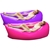 2X Fast Inflatable Sleeping Bag Lazy Air Sofa Pink/Purple