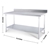 SOGA 150*70*85cm Commercial Catering Stainless Steel Work Bench
