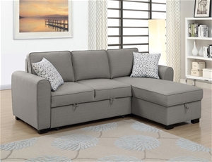 Jessie LHF Chaise With Sofabed & Storage