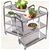 SOGA 4 Tier S/S Kitchen Dining Food Cart Trolley UtilitySqr 47x32x79cm Sml