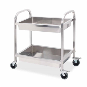 SOGA 2 Tier S/S Kitchen Trolley Bowl Col