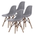4X DSW Dining Chair Fabric - GREY