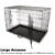 24" Foldable Wire Dog Cage with Tray