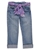 Pumpkin Patch Girl's Straight Cuffed Jean With Sash