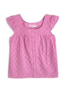 Pumpkin Patch Girl's Scoop Neck Anglaise