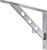 L Bracket Heavy Duty Stainless Steel Solid Shelf Corner Brace 2-Pack
