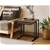 Artiss Coffee Table Nesting Side Tables Wooden Rustic Vintage Metal Frame